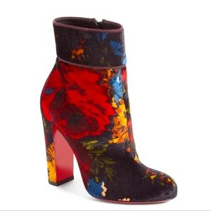 Christian Louboutin Moulamax Velvet Booties 💙